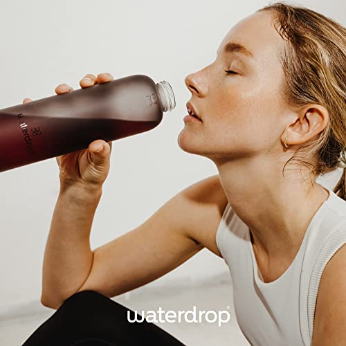 Waterdrop Water Bottle, Vacuum Insulated, Double Walled, Leakproof, Stainless Steel Water Bottles for Hydration, Thermal Water Bottle for Hot & Cold Beverages, Reusable Bottle, BPA Free, Pink, 34 Oz