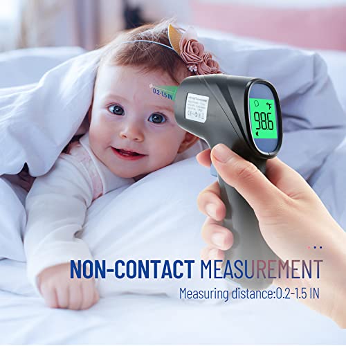 Forehead Thermometer for Adults and Kids, Digital Infrared Thermometer with Fever Alarm, FSA HSA Eligible, Fast Accurate Results, Easy to use