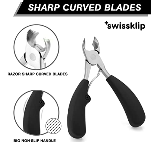 Swissklip Toenail Clippers I Heavy Duty Toe Nail Clippers I Toenail Clippers for Thick Nails I Big Toe Nail Clippers for Thick Toenails I Toenail Scissors I Heavy Duty Nail Clippers for Thick Nail (1)