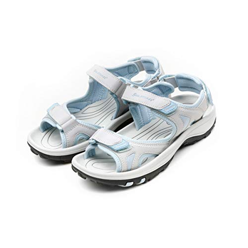 Orlimar Women's Ladies Golf Sandals, Blue/Gray, 5