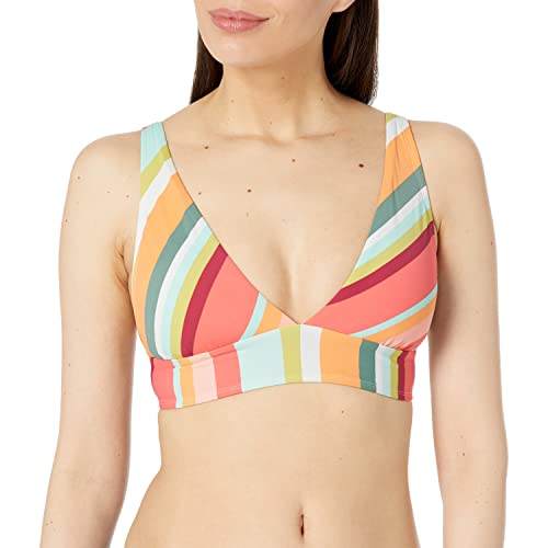 Skye Women's Standard Isabella Wide Band Triangle Bikini Top Swimsuit, Pineapple, Small