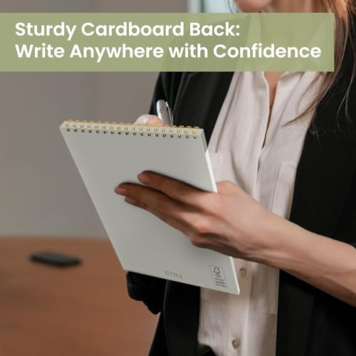 ZOTIA To Do List Notepad - To Do List Notebook with 52 Undated Sheets(6.5"×9.8"), Daily To Do List Planner Perfect for Office, Home and School, Helps to Keep Track of Tasks - Green