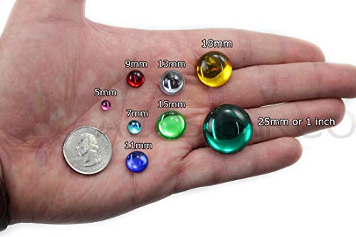 7mm Violet .VT Flat Back Acrylic Round Cabochon Pro Grade - 100 Pieces