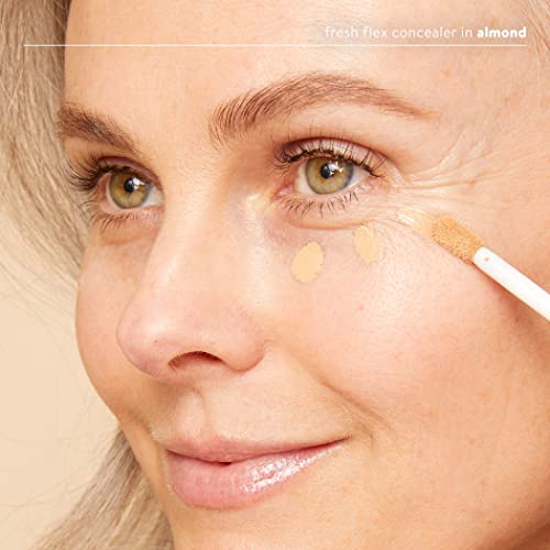 Honest Beauty Fresh Flex Concealer with Niacinamide + Vitamin E + Hyaluronic Acid | Vegan + Cruelty free | Mocha, 0.17 fl oz