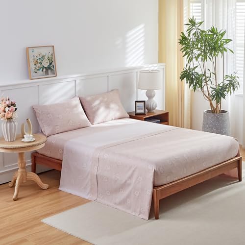 Flower Bed in a Bag 6 Pieces Twin size Blue Gray Floral Comforter Sheet Set Soft Microfiber Lightweight Summer Bed Set (1 Comforter 2 Pillow Shams 1 Flat Sheet 1 Fitted Sheet 1 Pillowcases)