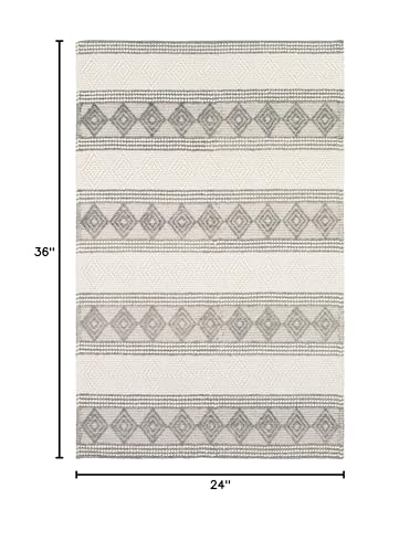 Mark&Day Wool Rugs, 9x12 Colville Cottage White Area Rug, White Carpet for Living Room, Bedroom or Kitchen (9' x 12')