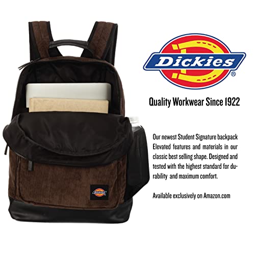 DICKIES Signature Backpack for School Classic Logo Water Resistant Casual Daypack for Travel Fits 15.6 Inch Notebook