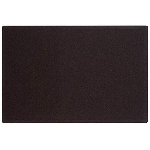 Quartet Bulletin Board, Fabric, 3' x 2', Frameless, High-Density Fiberboard, Oval Office, Black (7683BK)