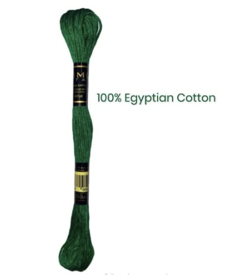 UMC STAG 12 Pieces | Premium Embroidery Thread | 100% Egyptian Cotton Premium Skeins | Cross Stitch Embroidery Floss | Oeko TEX Certified Stranded Cotton (Blue Tones)