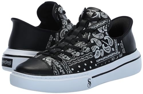 Skechers Men's Snoop Dogg: Snoop ONE-Double G Hands Free Slip-Ins Sneaker, Navy, 10