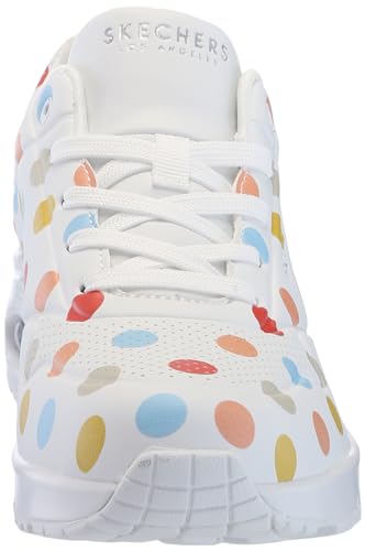 Skechers Women's UNO-Spotted AIR Sneaker, Black Multicolor, 10