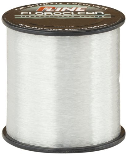 P-Line Floroclear Fluorocarbon Coated Low Memory Copolymer 1/4lb Spool, 4lb-600yd, Clear, 4-Pound, 600-Yard