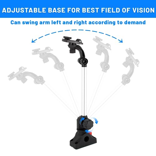 Xproutdoor Kayak Camera Mount, Selfie Stick for Fishing Boats, motorboats, Riding Motorbikes