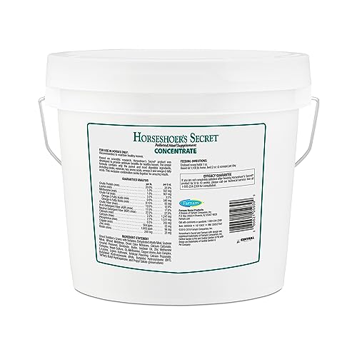 Farnam Horseshoer's Secret Pelleted Hoof Supplements Concentrate, Economic formula with 25 mg. of biotin per 2 oz. serving, 3.75 lb., 30 day supply