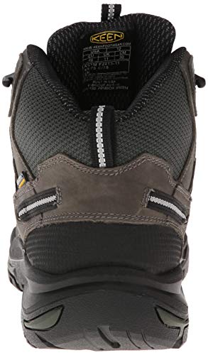 KEEN Utility Men's Braddock Mid Steel Toe Waterproof Work Shoe, Cascade Brown/Tawny Olive, 9.5 Wide US