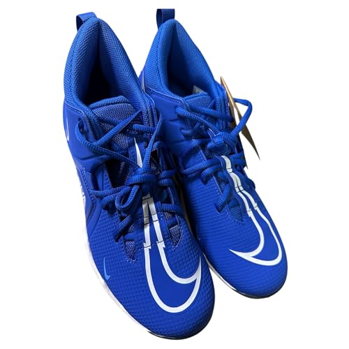 Nike Men's Alpha Menace-3 Shark Football Shoes Cleats Game Royal/University Blue/Summit White/White #CV0582-414 - Size Men's 7