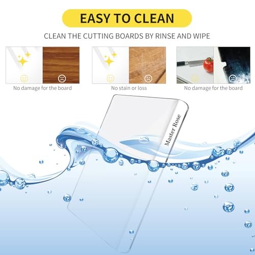 (2 PC) Acrylic Cutting Boards for Kitchen Counter with Lip, 2024 NEW Non-Slip 24"x18" Long Displays, clear acrylic cutting boards for kitchen counter Birthday Gifts for Mom (2 PC)