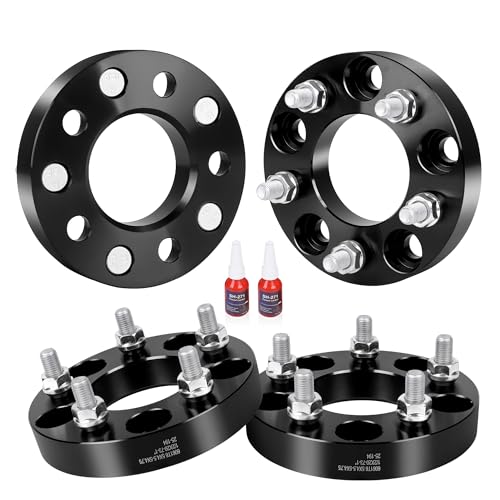 EZISOE 5x4.5 to 5x4.75 Wheel Adapters, 1inch 5x114.3mm to 5x120.65mm Wheel Adapter 73mm Hub Bore with 1/2-20 Thread Pitch
