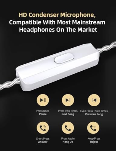 KZ ZSN PRO X Earphone with 1BA and 1DD, KZ High Fidelity in Ear Earbuds High Resolution in Ear Monitor Headphone (with Mic, Blue)……