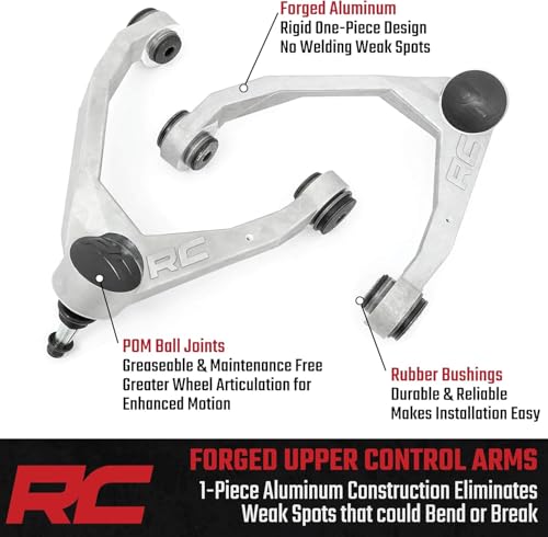 Rough Country Forged Upper Control Arms for 07-18 Chevy/GMC Truck & SUV - 19401A