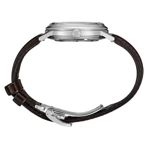 SEIKO SRPJ17 Automatic Watch for Men - Presage Collection - Gray/Brown Dial with Date Calendar, Stainless Steel - Water-Resistant 50M