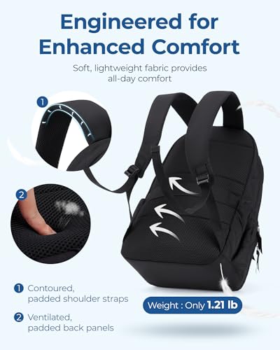 BAGSMAT Travel Laptop Backpack, Cute College Backpack for Women, Quilted Computer Bookbag, Water Resistant 15.6 Inch Laptop Lightweight Casual Bag Backpack