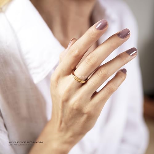 munone 3mm Twisted Pinky Promise Ring for Women Men,18k Gold Plated Titanium Cute Band Ring