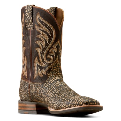Ariat Mens P29053_m_foo Western Boot, Dark Chocolate/Muddy Elephant Print, 9.5 Wide US