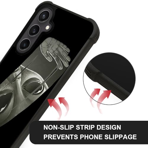 CARLOCA Compatible with Samsung Galaxy S24 Case,Purple Anime Face Pattern Ultra Protection Shockproof Soft Silicone TPU Non-Slip Back for Samsung Galaxy S24