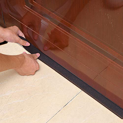 Neoprene Foam Strip Roll by Dualplex, 3" Wide x 10' Long x 1/4" Thick, Weather Seal High Density Stripping – Weather Strip Roll Insulation Foam Strips - 10 Feet Long