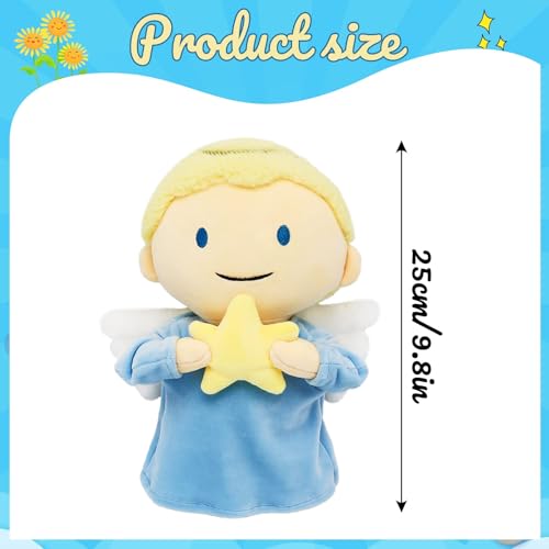 Yelakey Jesus Rides a Donkey Plush Doll Guardian Angel Stuffed Animal Christ Savior Christian Religious Classic Religious God plushie Toy Gifts for Kids for Christening Religious Easter