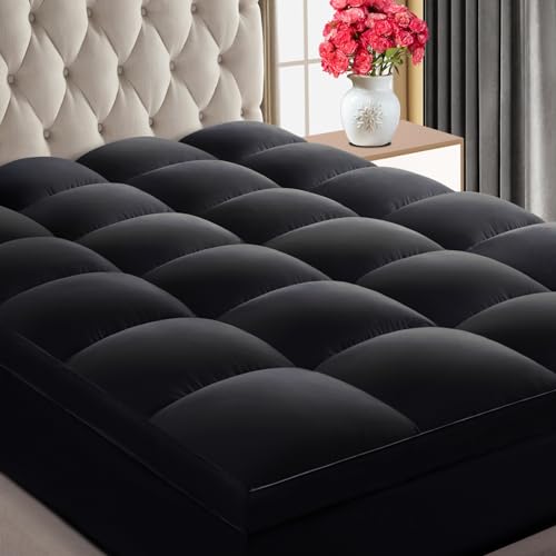 CHOKIT Premium 2100 Series Twin XL Mattress Topper College Dorm Extra Thick Mattress Pad Cover, 400TC Soft Plush Pillow Top for Back Pain, Cooling Breathable 5D Snow Down Alternative Fill