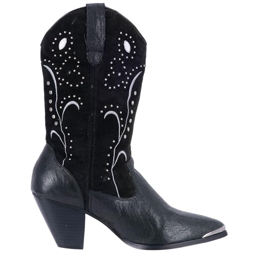 Dingo Women's Ava Western Boot,Black,6 M US