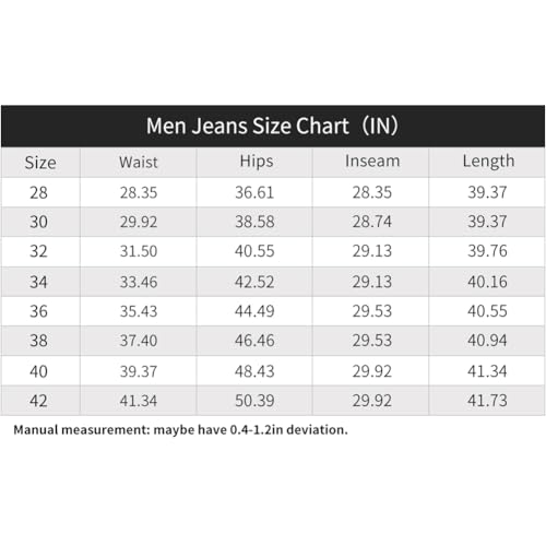 LONGBIDA Men's Slim Fit Ripped Stretch Skinny Jeans for Men, Distressed Tapered Leg Fashion Pants, Light Blue, 30