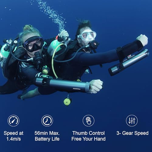 Subnado Underwater Scooter, Water Scooter for Adults&Kids, Underwater Pool Scooter, Free Diving Snorkeling Sea Scooter,Compact&Portable