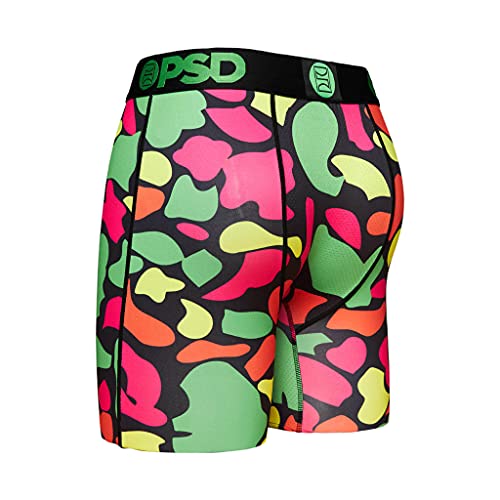 PSD Men's Highlighter Camo Wf Boxer Briefs, Multi, XL