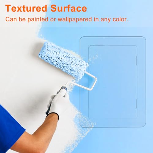 Suteck Plastic Access Panel for Drywall Ceiling 22 x 22 Inch Reinforced Plumbing Wall Access Doors Removable Hinged White