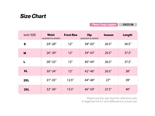 ALWAYS Fleece Jogger Pants for Women - Premium Soft Stretch Warm Sweatpants with Pockets Red XL