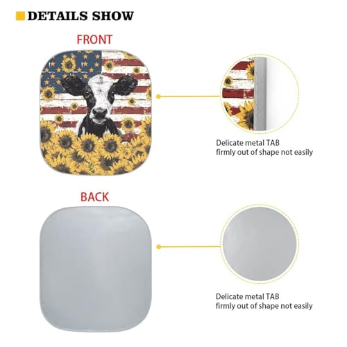 Poceacles Hawaii Palm Tree Sunset Print Car Windshield Sun Shade for Front Window 2 Piece Foldable Universal Auto Sunshade Fit for Most SUVs,Seda,Truck or Van