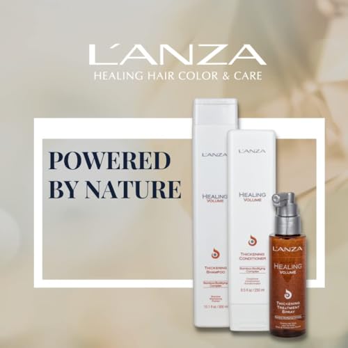 L'ANZA Healing Volume Thickening Treatment Hair Spray, Boosts Shine, Volume, and Thickness for Fine and Flat Hair, Rich With Bamboo Bodifying Complex and Keratin (3.4 Fl Oz)