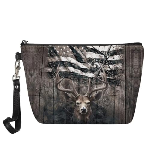 Poceacles Funny Sloth Print Makeup Bag Leather Waterproof Portable Toiletry Pouch Cosmetic Bag Daily Use Storage, Makeup Bag Organizer Travel Essentials for Women Gift