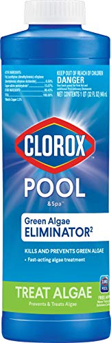 Clorox® Pool&Spa™ Swimming Pool Algaecide, Prevents and Treats Pool Algae, Non-Foaming, 1 Quart (Pack of 1)