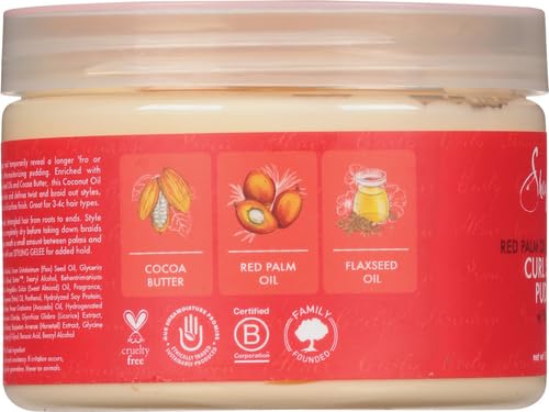 Sheamoisture Curl Stretch Pudding for Curls Red Palm Oil and Cocoa Butter with Shea Butter 11.5 oz