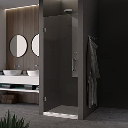 Custom Glass Shower Door Ravello Series 3/8" Thick for Bathroom - Cut to Size Frameless Double Hinge Swing Shower Door with Glass Protection and Chrome Hardware by Fab Glass and Mirror