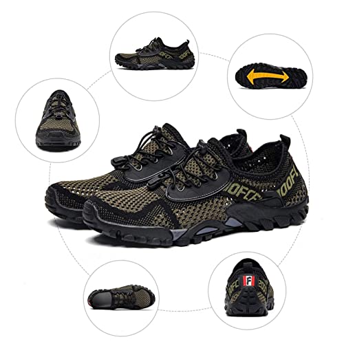 SOBASO Women Water Hiking Shoes Slip On Beach Swim Barefoot Shoes for River Sports Surf Boating Sailing