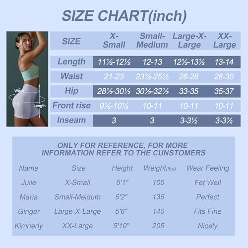 CAMPSNAIL Biker Shorts Women with Pockets - 3"/5"/8" High Waisted Workout Spandex Tummy Control Gym Running Yoga Shorts Dark Grey