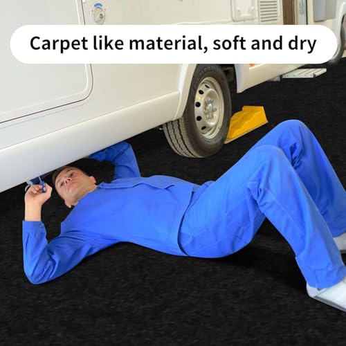 AAIN 2 Pcs Oil Spill Mat,Dual Material Synthesis, Waterproof & Highly Absorbent.36x59IN Garage Floor Mats for Oil, Water & Liquids. Perfect for Gyms & Shops