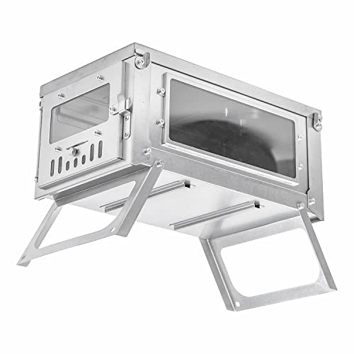 FIREHIKING Titanium Stove Portable Folding Tent Ta1 Stove Slide Mini for Camping Backpacking Hunting Cooking 3.4lb