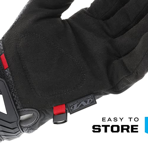 Mechanix Wear: ColdWork Original Winter Work Gloves with Secure Fit, Equipped with 40g 3M Thinsulate, Wind + Water Resistant, Touch Capable Winter Gloves, For Mild Cold Weather (Black/Gray, Small)