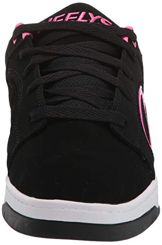 Heelys Low-Top Wheeled Heel Shoe, Black Multicolor, 5 US Unisex Big Kid